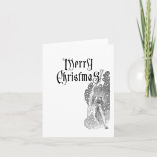 Angel met Trumpet-kerstKaart Feestdagen Kaart