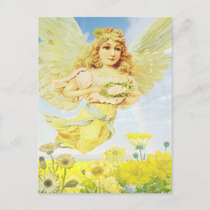 Angel met Wreath Briefkaart