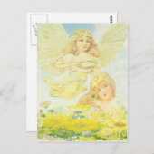 Angel met Wreath Briefkaart (Voorkant / Achterkant)