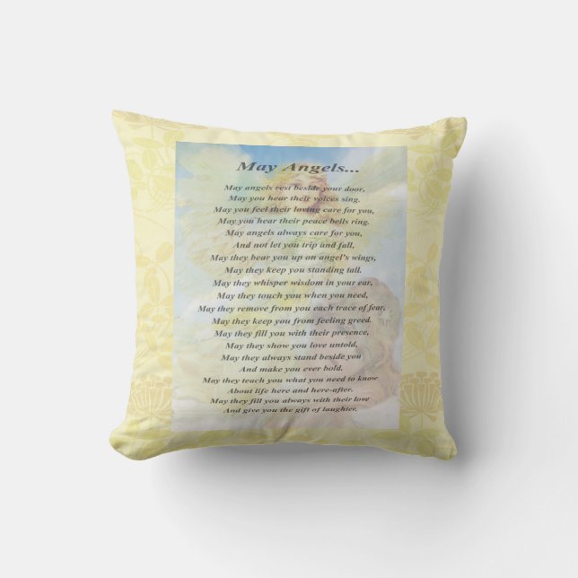 Angel met Wreath Kussen (Voorkant)