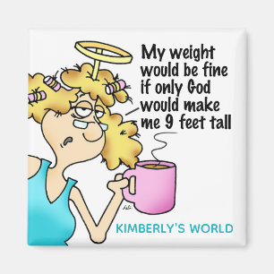 Angel Midge's Funny Diet Weight  Verlies Magneet