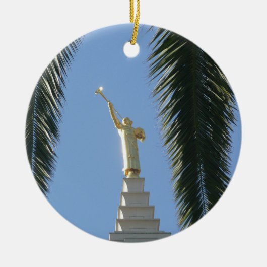 Angel Moroni Ceramic Ornament (Voorkant)