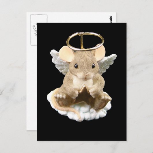 Angel Mouse Briefkaart (Voorkant / Achterkant)