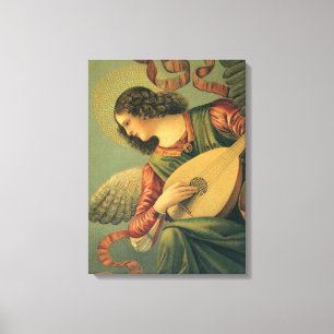 Angel Musician, Melozzo da Forli, Renaissance Art Canvas Afdruk