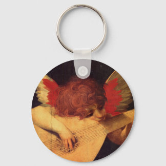 Angel Musician Rosso Fiorentino Christelijk Sleutelhanger