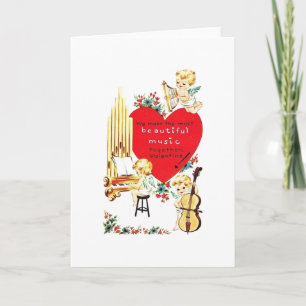  Angel Musicians Valentijnsdag Card Feestdagen Kaart