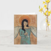 Angel Notecard Kaart (Gele Bloem)
