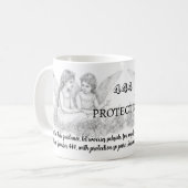 Angel Number 444 - Bescherming - Mok met offerte (Voorkant links)