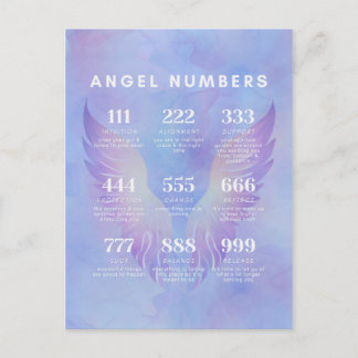 Angel Number Betekenissen Collectie Briefkaart