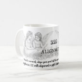 Angel Numéro 222 - Alignement - Mug Avec Citation (Devant gauche)