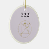 Angel Numéro 222 Ornement en céramique (Droite)