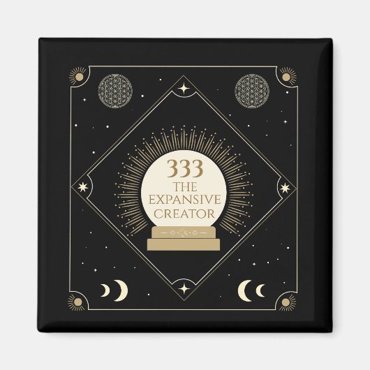 Angel Numéro 333 Gros Aimant Créateur (Devant)