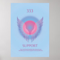 Angel Numéro Aura Poster 333 Support