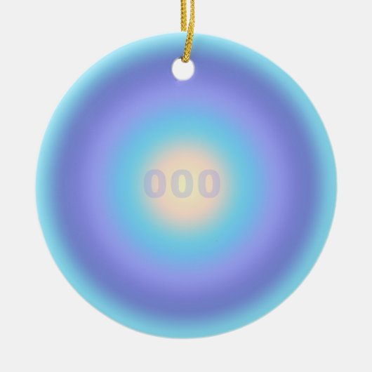 Angel-nummer 000 - Infinite groei & vers begin Keramisch Ornament (Voorkant)