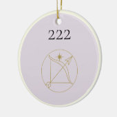 Angel-nummer 222 Keramisch Ornament (Links)