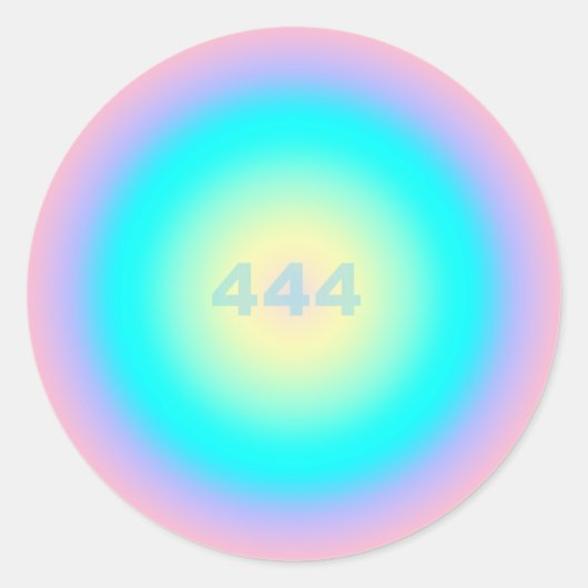 Angel-nummer 444 - Bescherming Ronde Sticker (Voorkant)