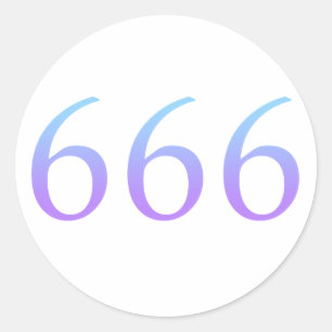 Angel-nummer 666 - Reflect Ronde Sticker