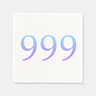 Angel-nummer 999 servet