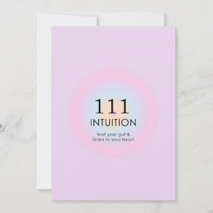 Angel Nummers 111 Intuïtie Kaart