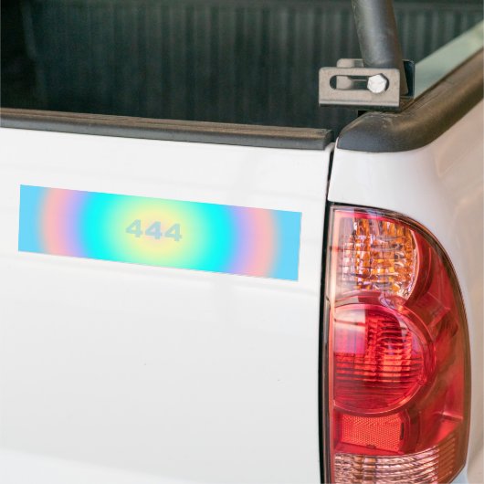 Angel-nummers 444 - Optimisme & Action Bumpersticker (Op Truck)