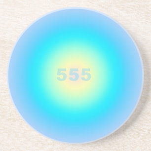 Angel Nummers 555 - Nieuw begin Zandsteen Onderzetter