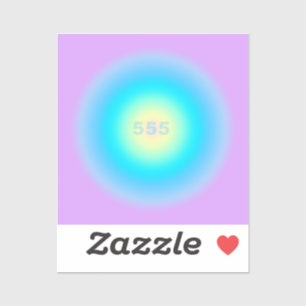 Angel-nummers 555 - Veranderingen aan de horizon Sticker