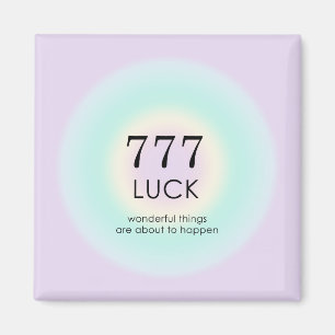 Angel Nummers 777 Luck Magneet