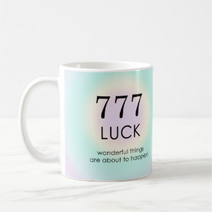 Angel Nummers 777 Luck Motivatie Koffiemok