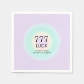 Angel Nummers 777 Luck Servet (Voorkant)
