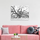 Angel Oak Tree Canvas Afdruk (Insitu (Woonkamer))