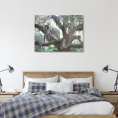 Angel Oak van Johns Island Canvas Afdruk (Insitu (Slaapkamer))