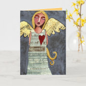 Angel of Courage - carte de voeux tout-temps (Fleur jaune)