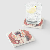 Angel of Darkness Stenen Onderzetter (Zijkant)