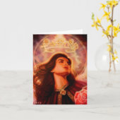 Angel of Dialog Carte pour notes par Lisa Iris (Fleur jaune)