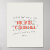 Angel of God Prayer Poster (Voorkant)