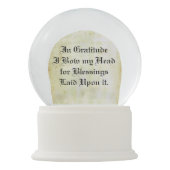 Angel of Gratitude Sneeuwbol (Achterkant)