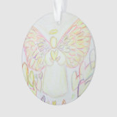 Angel of Hearts Art Gift Holiday Ornament (voorkant)