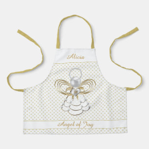 Angel of Joy Gold Filigree Christmas Gold Stippen Schort