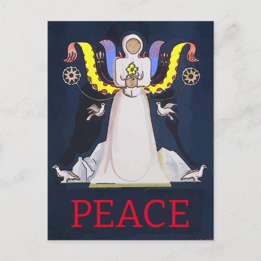 Angel of Peace Briefkaart (Voorkant)