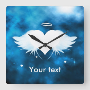 Angel of the Heart Square Wall Clock Vierkante Klok