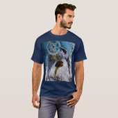 Angel on Blue Airbrush V1 T-shirt (Voorkant volledig)