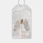 Angel on Gold Stars Gift Labels Cadeaulabel (Achterkant)