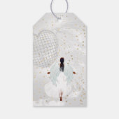 Angel on Gold Stars Gift Labels Cadeaulabel (Achterkant)