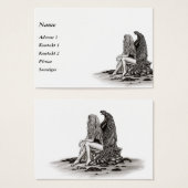 Angel, perdu dans la pensée Carte de visite (Devant & derrière)