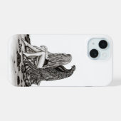 Angel, perdu dans la pensée, noir et blanc Design (Verso Horizontal)