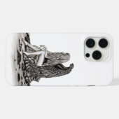 Angel, perdu dans la pensée, noir et blanc Design (Verso Horizontal)