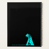 Angel, perdu dans la pensée, noir et vert Design (Dos)