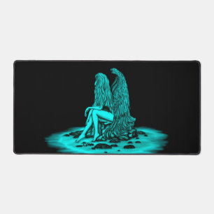 Angel, perdu dans la pensée, noir et vert Design