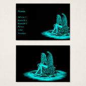 Angel, perdu dans la pensée, noir et vert Design (Devant & derrière)