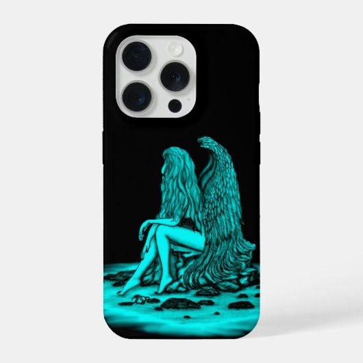 Angel, perdu dans la pensée, noir et vert Design (Verso)